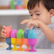 Coquetiers Pour Oeufs En Bois - TickiT