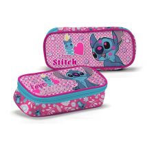 Trousse Ovale Stitch Disney - Rose - Cadeaux-et-anniversaire.com