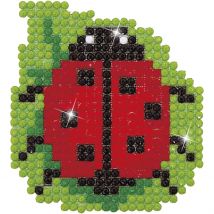 Diamond Dotz, Coccinelle, Dim. 7,6x7,6 Cm, 1 Pq.
