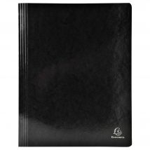 Chemise À Lamelle Carte Lustrée Pelliculée 355gm2 Iderama - A4 - Noir - X 25 - Exacompta