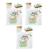 9 Décorations En Plastique Pour Gâteau - Terrain De Football - Scrapcooking