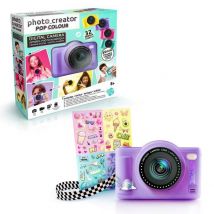 Photo Creator -appareil Photo Numérique Pop Couleur Violet- Avec Carte Sd 8go Incluse - Clk 041