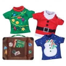 The Elf On The Shelf Claus Couture: Pull-overs De Noël - Set De 3, Set De Vêtement Pour Lutin Scout, 3+