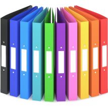 10 X Classeur A4-2 Anneaux 25mm- Jusqu'à 200 Feuilles, Dos De 3,5 Cm- Souple Et Durable- Résisitants À L'Eau- Acropaq - Acropaq