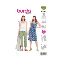 Patron Burda 5922 - Top Et Robes À Bretelles Du 34 Au 44 (fr) Taille N°fr 34-44