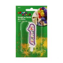 Bougie Anniversaire Chiffre 1 - Darda
