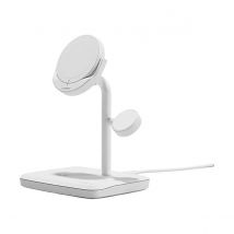 Cygnett Chargeur Magnétique Sans Fil À Induction Qi2.0 3 En 1 15w Blanc - Cygnett