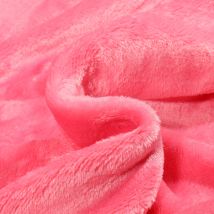 Tissu Doudou Uni Rose Barbapapa - Au Mètre - Craftine