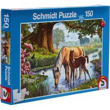 Puzzle Chevaux Dans Le Ruisseau 150 Pcs - Schmidt