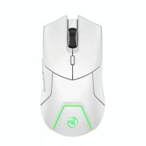 Souris Gaming Sans Fil 4000dpi Rechargeable Avec Rétroéclairage Coloré Blanc Yonis - Yonis