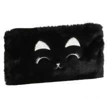 Trousse - Plate - Rectangulaire - Fourrure - Noir - 22 X 12 Cm - Clairefontaine