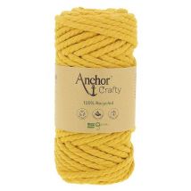 Corde De Coton Recyclé Macramé Anchor Crafty - 250gr - Anchor 108 Jaune (moutarde)