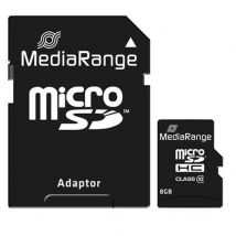 Carte Mémoire Mediarange Micro Sdhc 8go Classe 10 - Tx