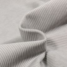 Tissu Velours D'Ameublement Côtelé Lena Gris - Craftine