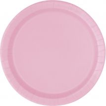 8 Assiettes - Rose Clair - Annikids