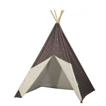 Tipi En Toile En Coton Gris - Sauthon