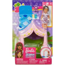 Coffret Barbie Skipper Babysitter Nuit Sous La Tente - Mattel - Fxg97 - Accessoires - Barbie