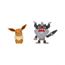 Pokémon - Pack 2 Figurines Pokémon Battle Figure Set Berserkatt & Évoli 2 - Jazwares