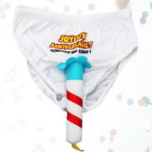 Slip - Bougie Anniversaire - Déguisement - Fête - Taille Unique - Adulte - Sudio