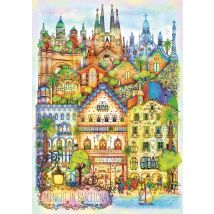 Puzzle 1000 Pièces - Miclassiqueit À Barcelone - Trefl