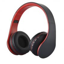 Casque Audio Bluetooth Pliable Sans Fil Avec Radio Fm Et Lecteur Mp3 Rouge Rouge Yonis - Yonis