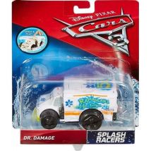 Vehicule Cars 3 Vehicule Nageur - Dr Damage Ambulance Blanche - Voiture Miniature - Mattel - Dxw12 - Cars