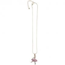 Collier Ballerine Rose/or - Great Pretenders
