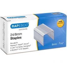 Agrafes - 24/8 - 8mm - Acier - Boîte De 5000 - Rapesco - Esselte