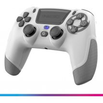 Manette Sans Fil Ps4/ps3/pc/android/ios - Oniverse - Sortie Casque Stéréo, Gyro 6 Axes Revolt Blanc