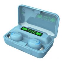 Ecouteurs Bluetooth Jaunes Led Affichage Digital Réduction Bruit Longue Autonomie Bleu Yonis - Yonis