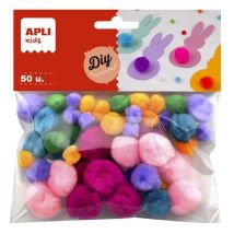 Sach 50 Pompons Soft - Apli
