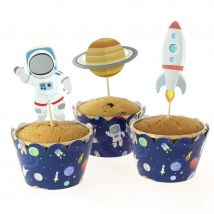 Kit Cupcakes Espace - Recyclable - Annikids