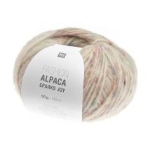 Pelote D'Alpaga À Tricoter Fashion Alpaca Sparks Joy - Rico Design 01 Creme Ecru