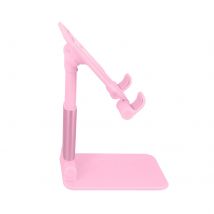 Support Bureau Universel Tige Réglable 20 Cm / Angle Ajustable 0 À 140° - Rose. - Avizar