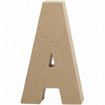 Lettre En Papier Mâché - A - 20 Cm - CC Hobby