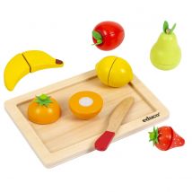 Jeu D'Imitation - Fruits En Bois - Jeu Montessori - Educo