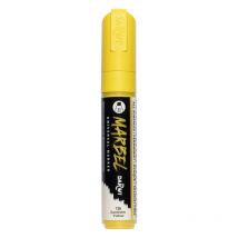 Marqueur - Peinture Acrylique - Jaune Soleil - Permanent - Pointe Biseautée 12mm - Marbel - Darwi
