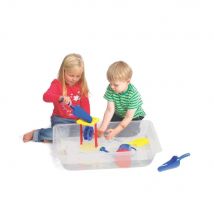 Grand Bac À Eau Et Sable Transparent - Jouet Créatif Et Éducatif - Edx