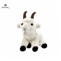 Peluche Chevre Blanche 26 Cm - Anima - Marron