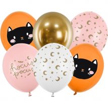 Bouquet 6 Ballons - Hocus Pocus Chat - PartyDeco