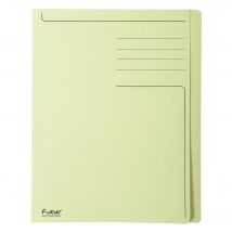 Chemise Rigide À Bord Décalé Forever 280g/m2 Avec Impression - 24x32cm - Jaune - X 100 - Exacompta