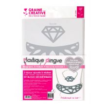 Kit Plastique Dingue Bijoux Géométriques - Plastique fou