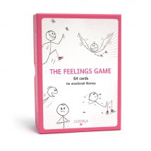 The Feelings Game Comitys - 64 Flashcards For Emotional Literacy - 177 Emotional States - Nvc - Art