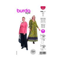 Patron Burda 5864-robe & Tunique Taille N°fr 46-56