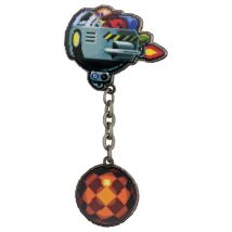 Sonic The Hedgehog - Pin's Dr. Eggman Egg Mobile Chained - Fanatikk