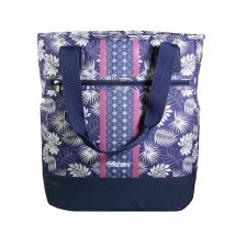 Sac 3 En 1 : Sac À Dos, Sac Shopping Et Yoga Offshore Bleu Fleurs Bagtrotter - Bagtrotter