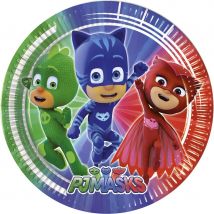 8 Assiettes Pyjamasques - Annikids