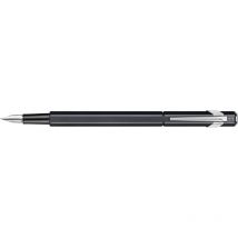 Stylo Plume - Noir - Métal - Plume Moyenne - Rechargeable - Caran D'Ache - 849