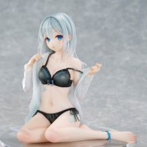 Original Character - Statuette 1/7 Silver-haired Girl Sky Blue Morning Special Outfit Ver. By Fuumi Illustration 16 Cm - Union Creative