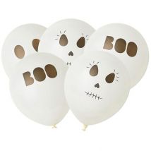 5 Ballons Fantôme Boo - TALKING TABLES